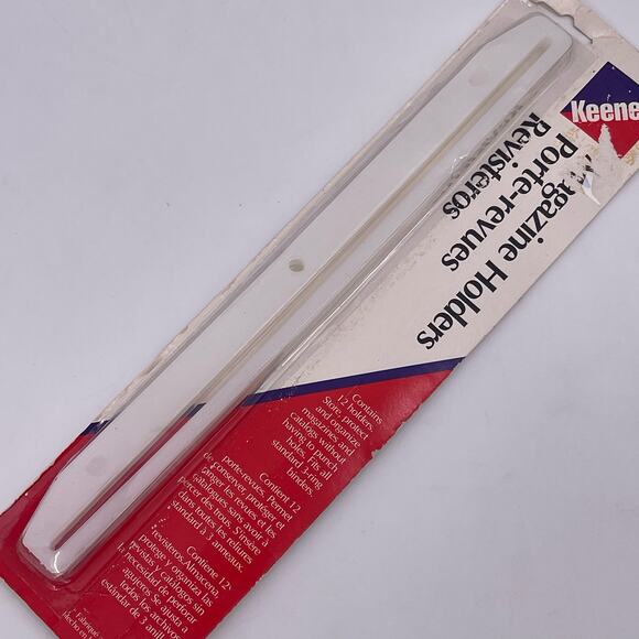 Keene Magazine Holders Vintage 1995 Set of 12 for 3 Ring Binders Plastic NOS NEW - Picture 8 of 8